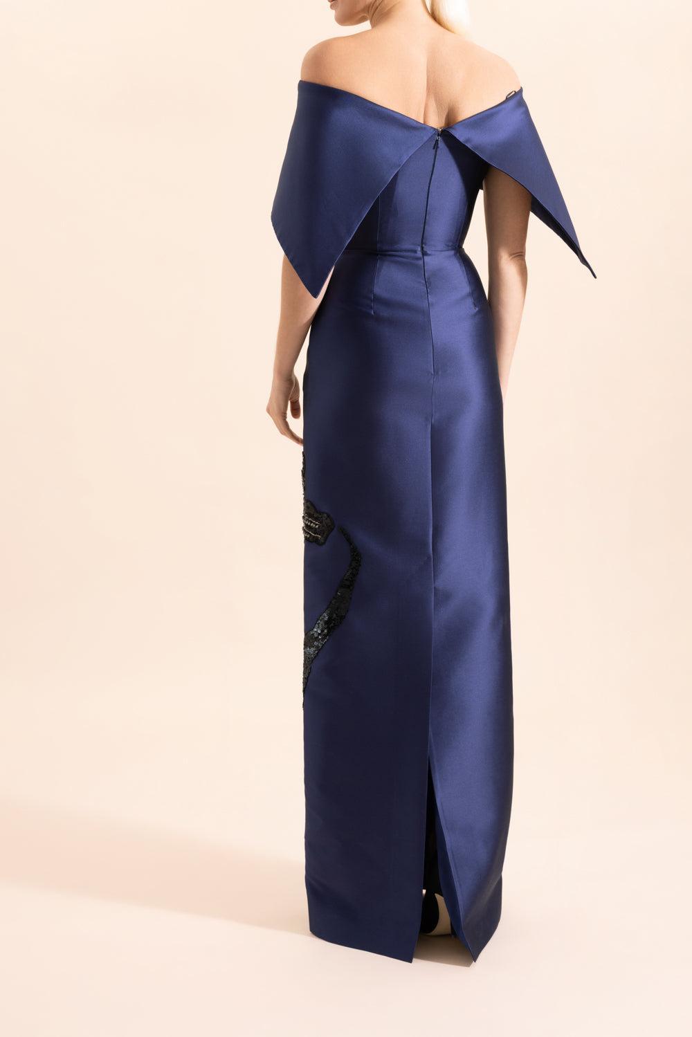 Embellished Off The Shoulder Gown-BEETLE-2-CLOTHINGDRESSGOWN-ERDEM