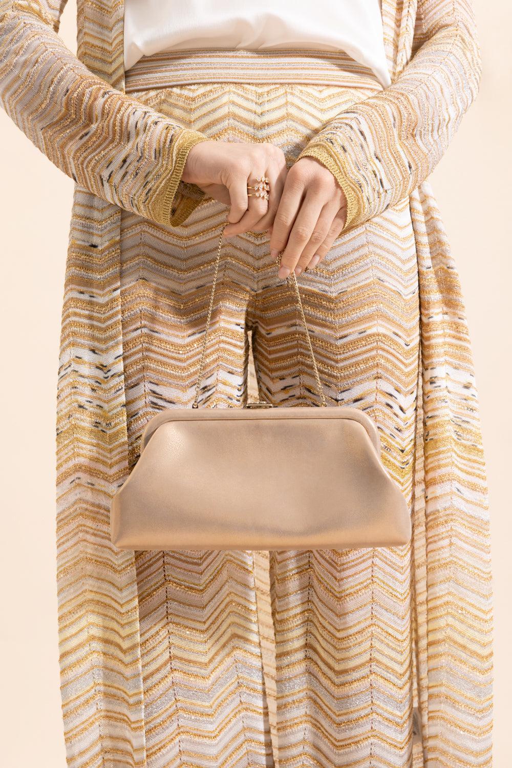 Skylar Shimmer Clutch - Gold-GLDLTGLD-HANDBAGCLUTCHES-JIMMY CHOO