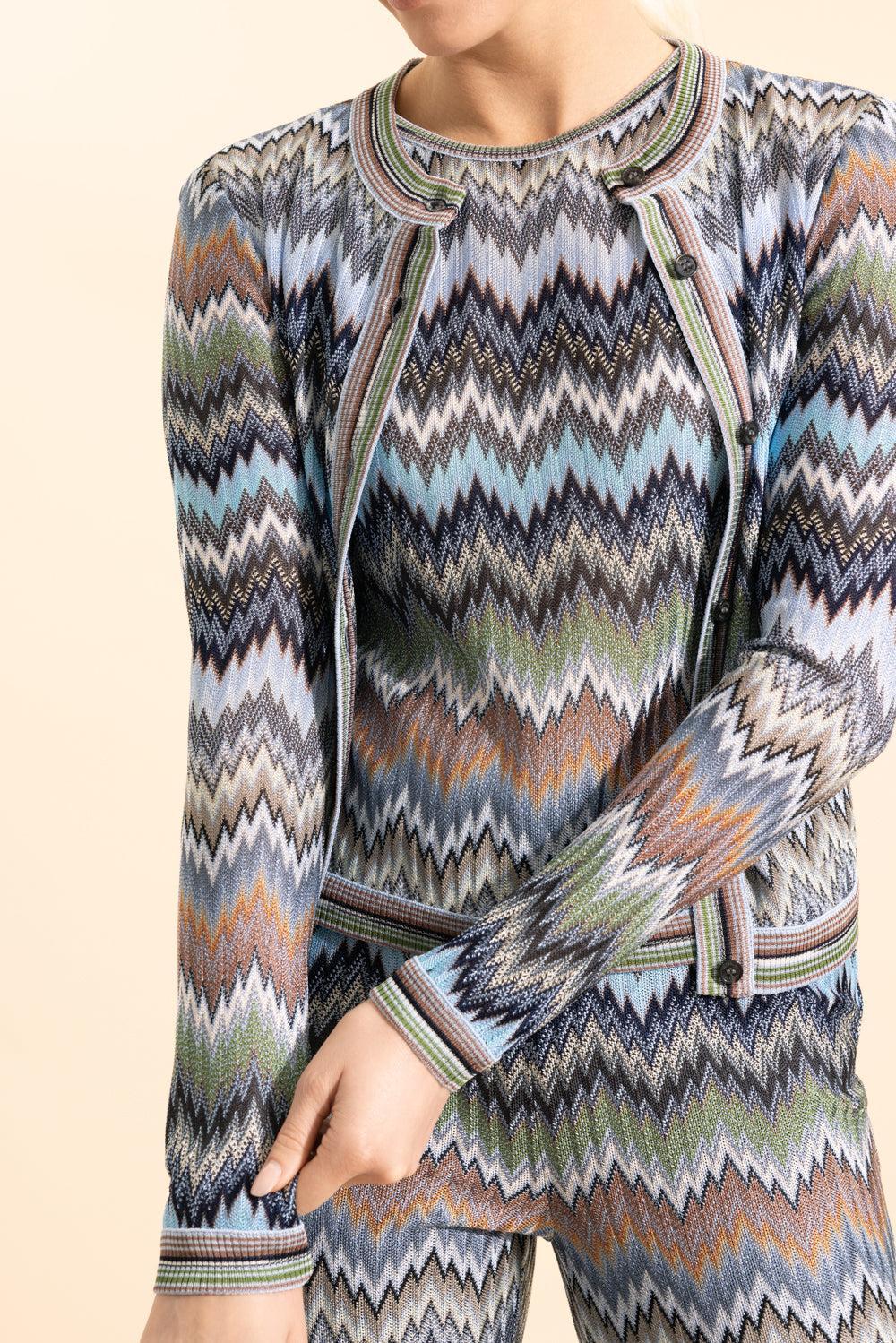 Buttoned Cardigan-MLTIBLUE-38-CLOTHINGTOPCARDIGAN-MISSONI