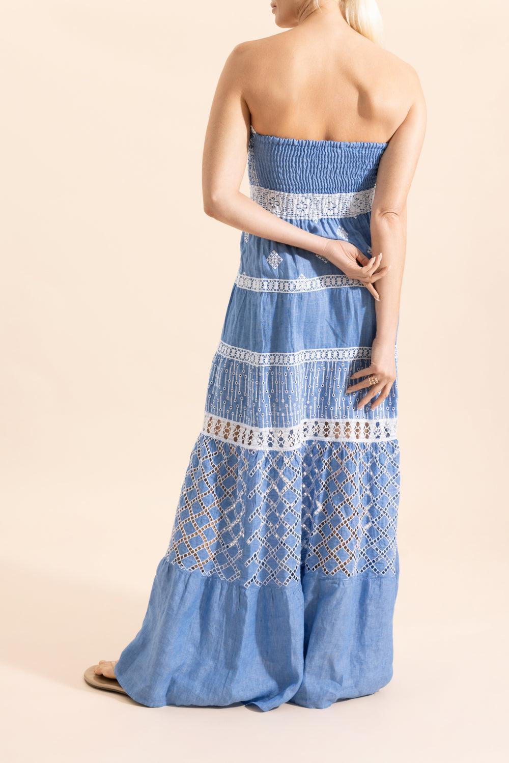 Alloro Dress-BLUE-XS-CLOTHINGDRESSCASUAL-TEMPTATION POSITANO