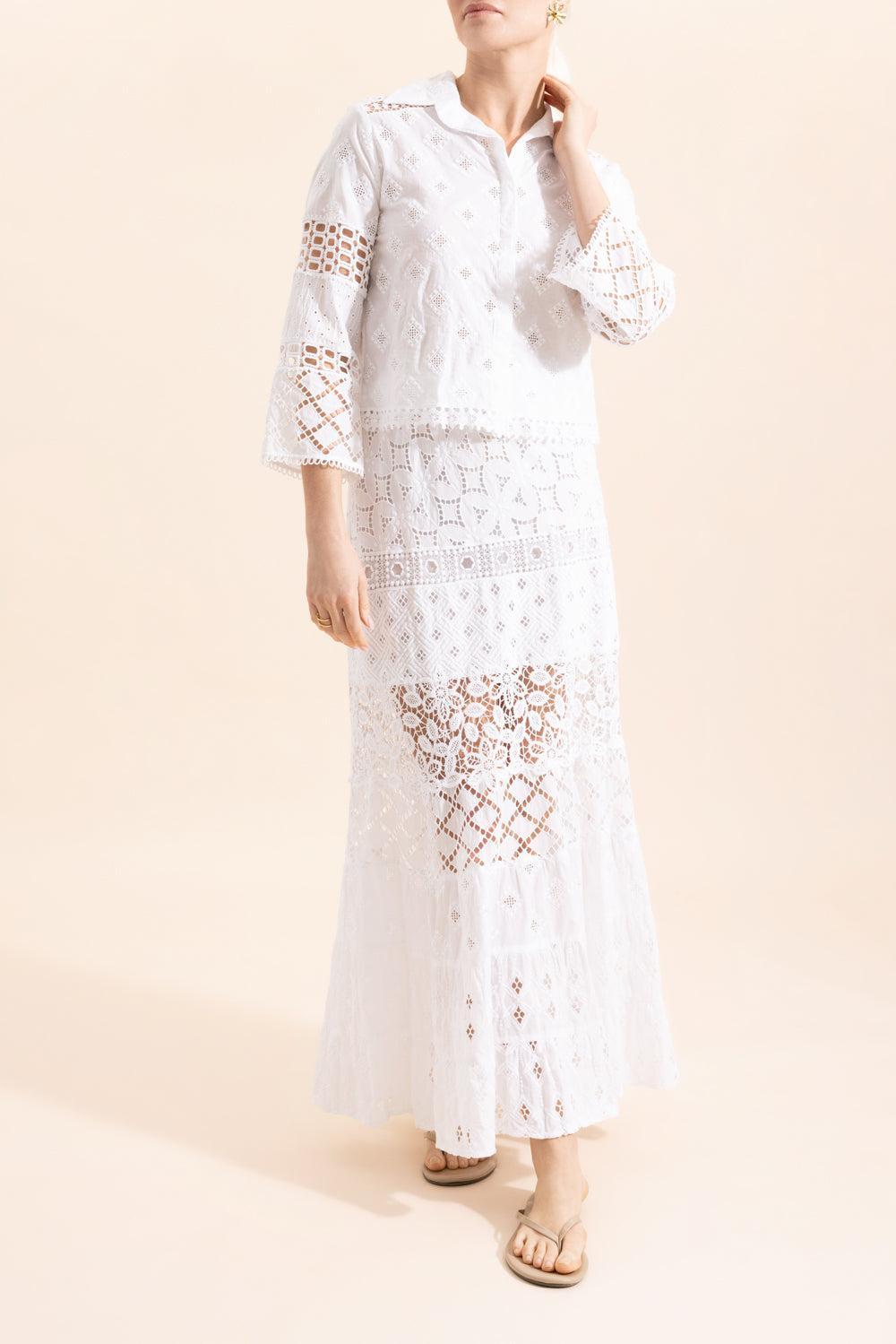 Aneto Blouse-WHITE-XS-CLOTHINGTOPBLOUSE-TEMPTATION POSITANO