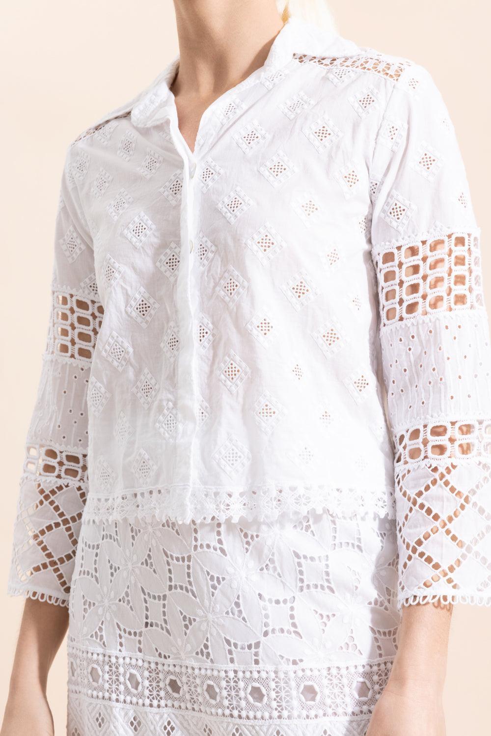 Aneto Blouse-WHITE-XS-CLOTHINGTOPBLOUSE-TEMPTATION POSITANO