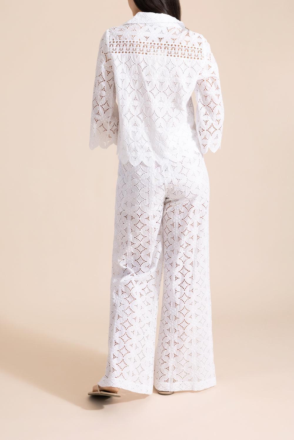 Maggiorana Blouse-WHITE-XS-CLOTHINGTOPBLOUSE-TEMPTATION POSITANO