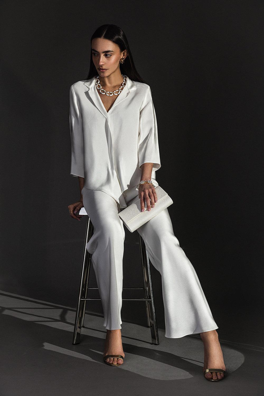 Frolic Top - White-WHITE-P-CLOTHINGTOPBLOUSE-PETER COHEN