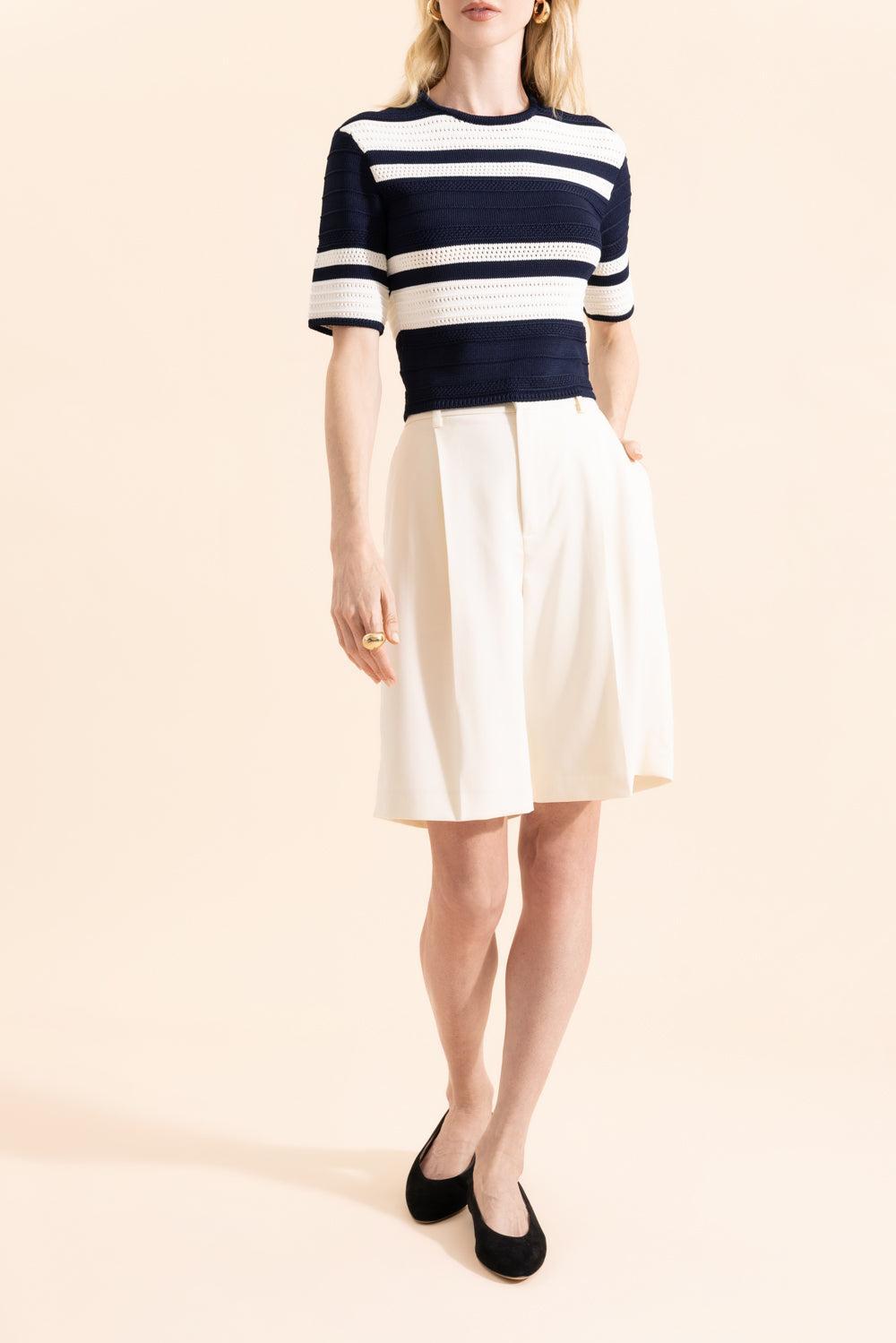 Minetta Wool Gabardine Short-CREAM-0-CLOTHINGPANTSHORT-RALPH LAUREN