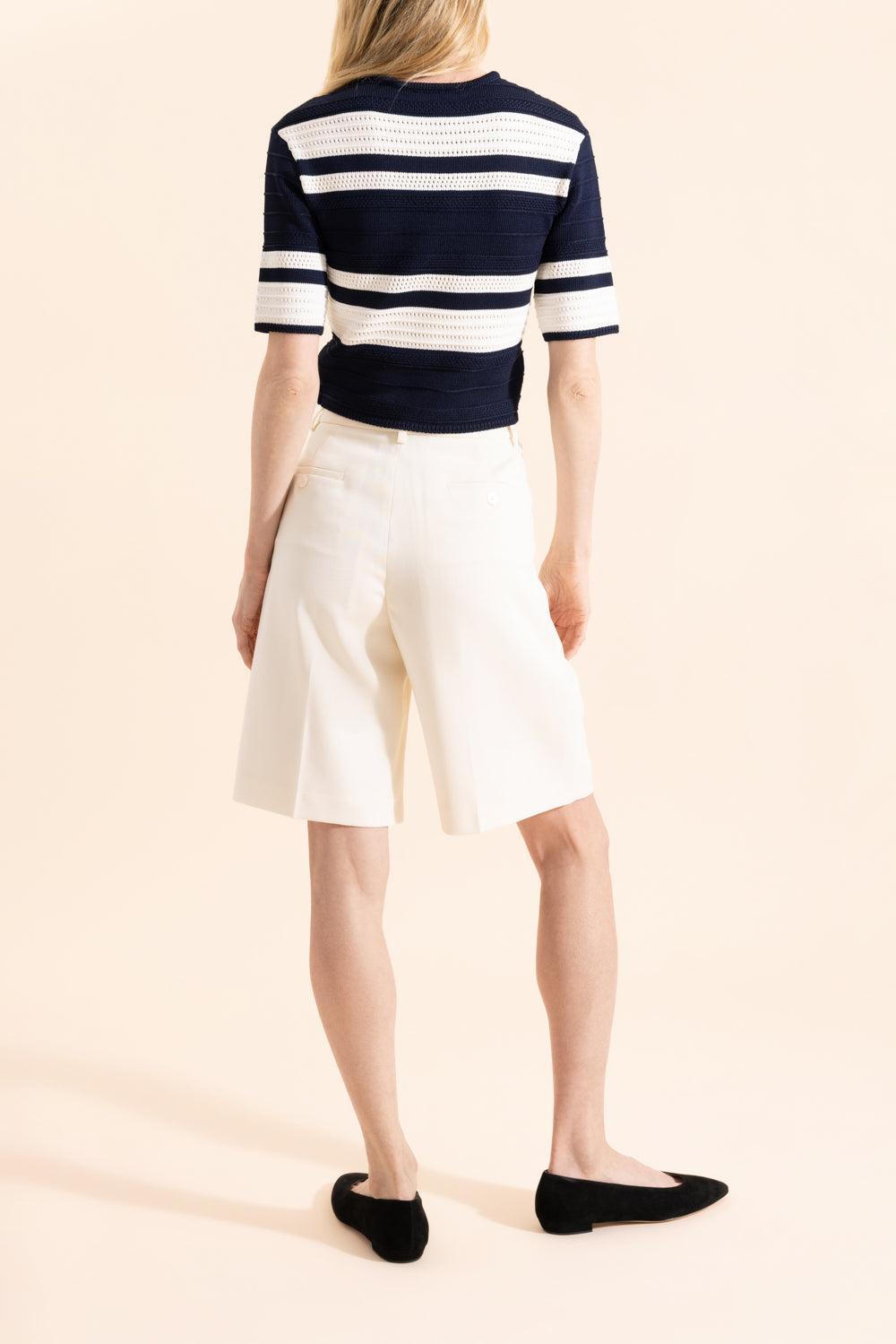 Minetta Wool Gabardine Short-CREAM-0-CLOTHINGPANTSHORT-RALPH LAUREN