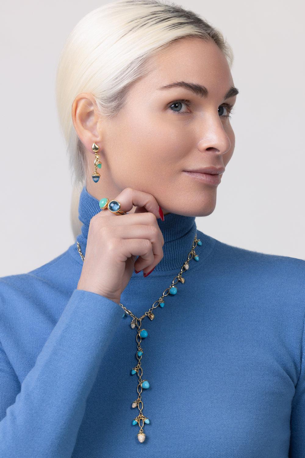 Large Swiss Topaz Bouton Ring-YELLOW GOLD-7-JEWELRYFINE JEWELRING-TAMARA COMOLLI