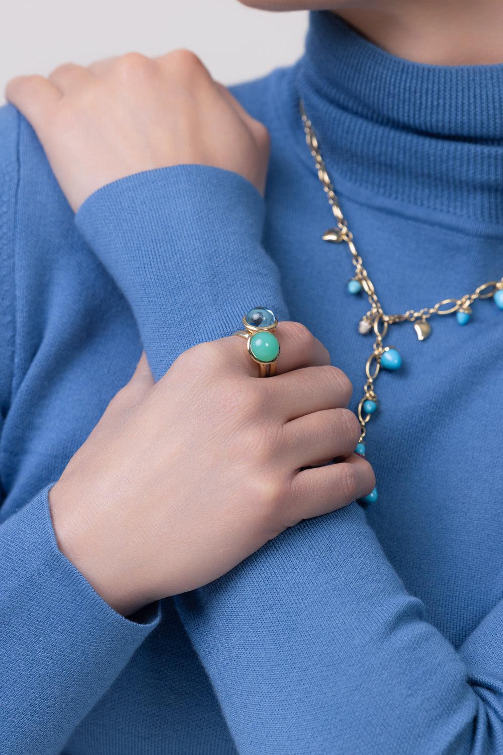 Large Swiss Topaz Bouton Ring-YELLOW GOLD-7-JEWELRYFINE JEWELRING-TAMARA COMOLLI