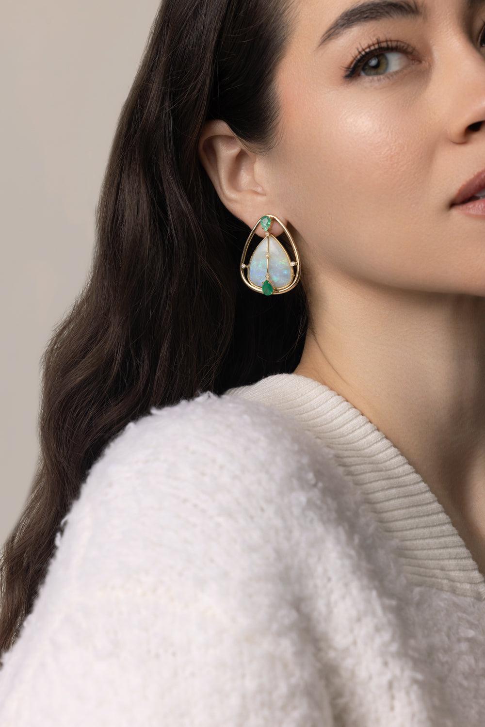 Stephenson Earrings-YELLOW GOLD-JEWELRYFINE JEWELEARRING-DENISE CASSOU