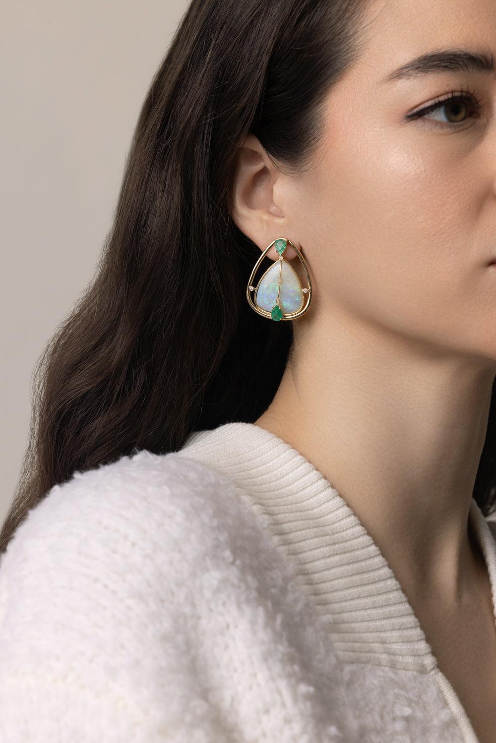 Stephenson Earrings-YELLOW GOLD-JEWELRYFINE JEWELEARRING-DENISE CASSOU