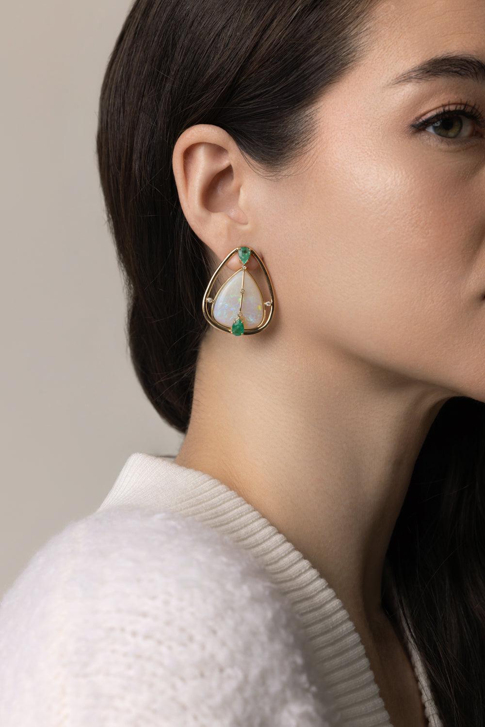 Stephenson Earrings-YELLOW GOLD-JEWELRYFINE JEWELEARRING-DENISE CASSOU