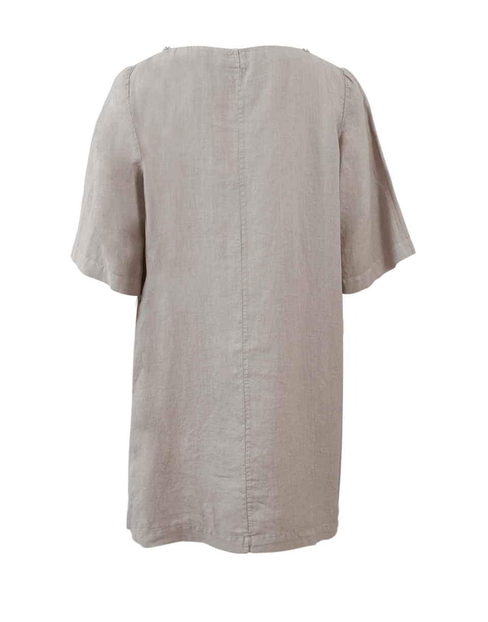 120% LINO-Linen Embellished Dress-