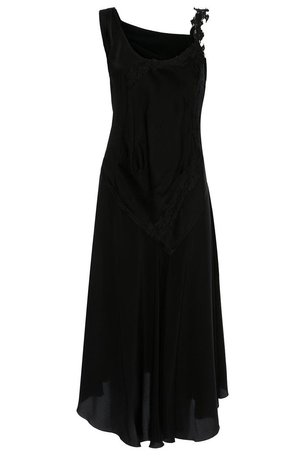 Victoria Beckham Fringe-trimmed Asymmetric Minidress