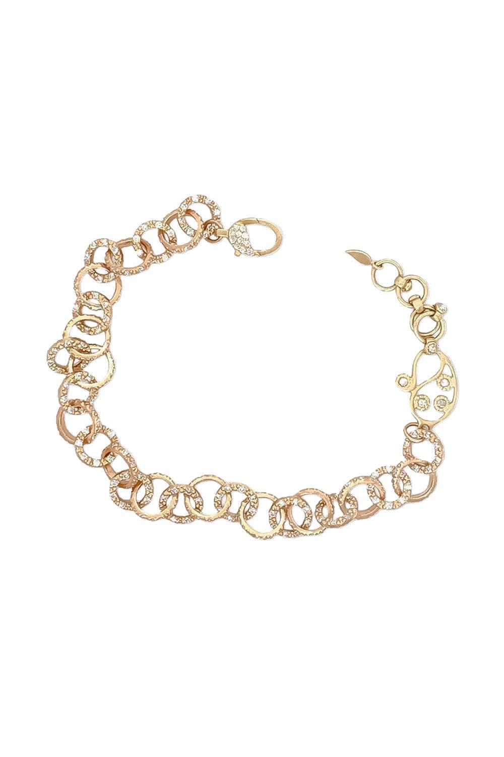 Diamond Link Bracelet-YELLOW GOLD-JEWELRYFINE JEWELBRACELET O-COOMI