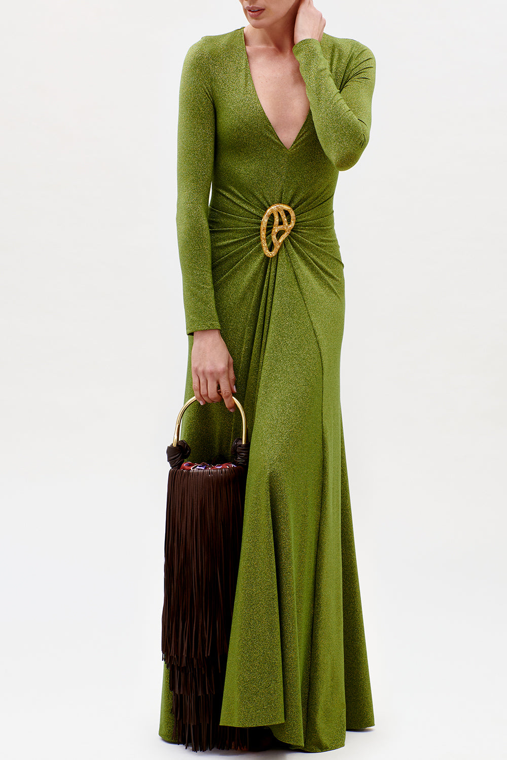 Melany Long Sleeve Embellished Dress