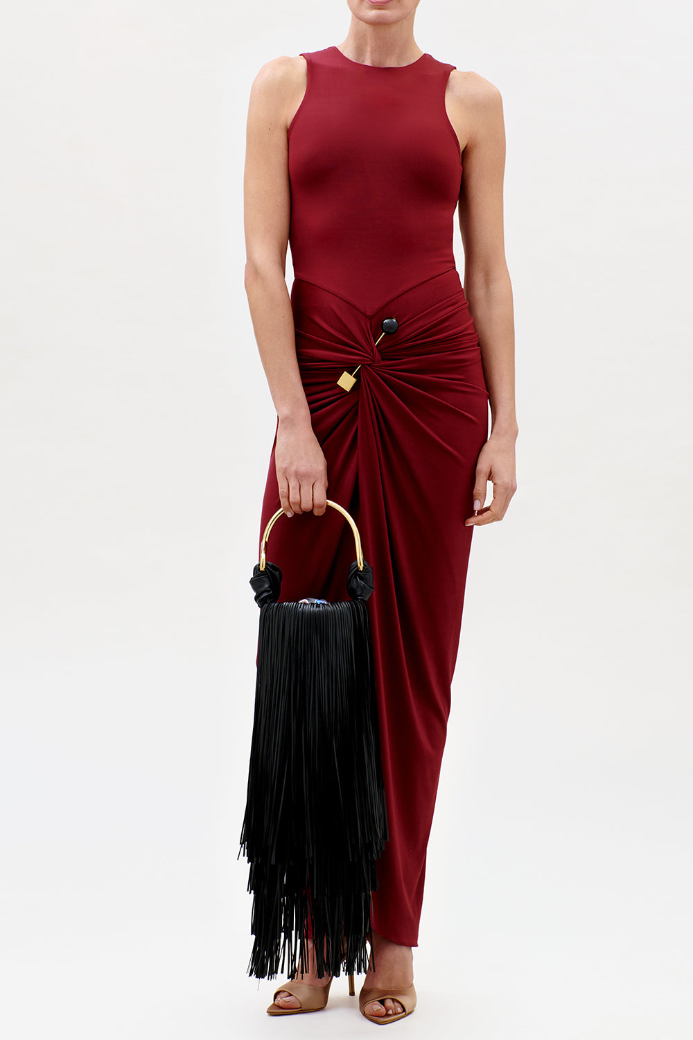 Leni Dress - Burgundy