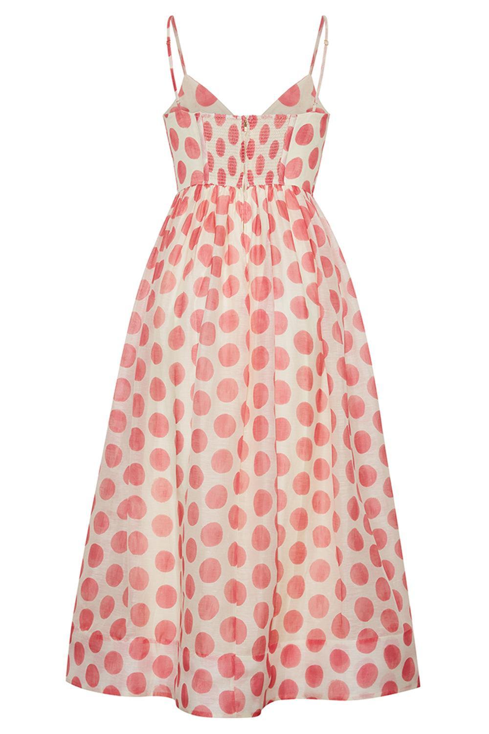 Pero Midi Dress-PINK-2-CLOTHINGDRESSCASUAL-CARA CARA