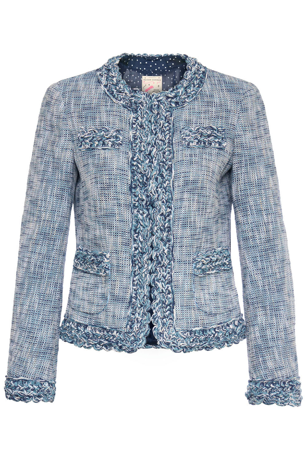 Braided Trim Tweed Jacket