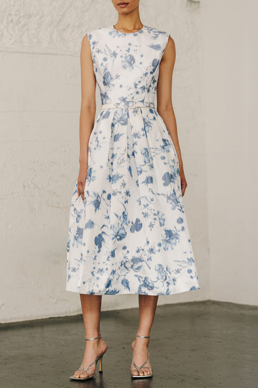 Jewel Neck Day Dress