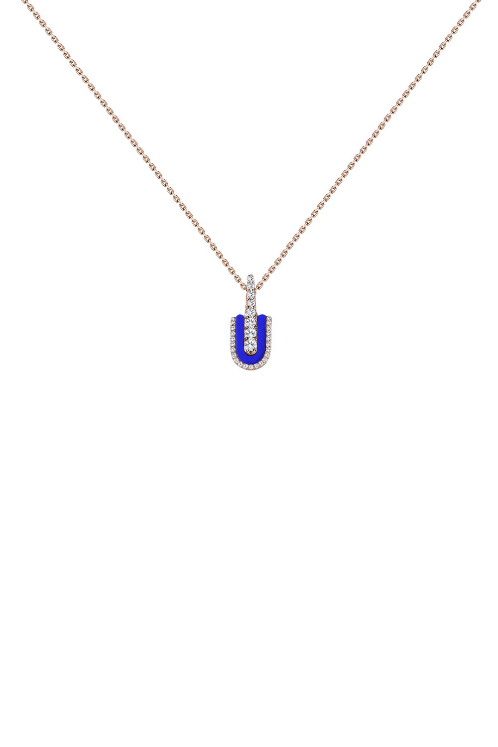 Diamond Lapis U Solo Midi Necklace