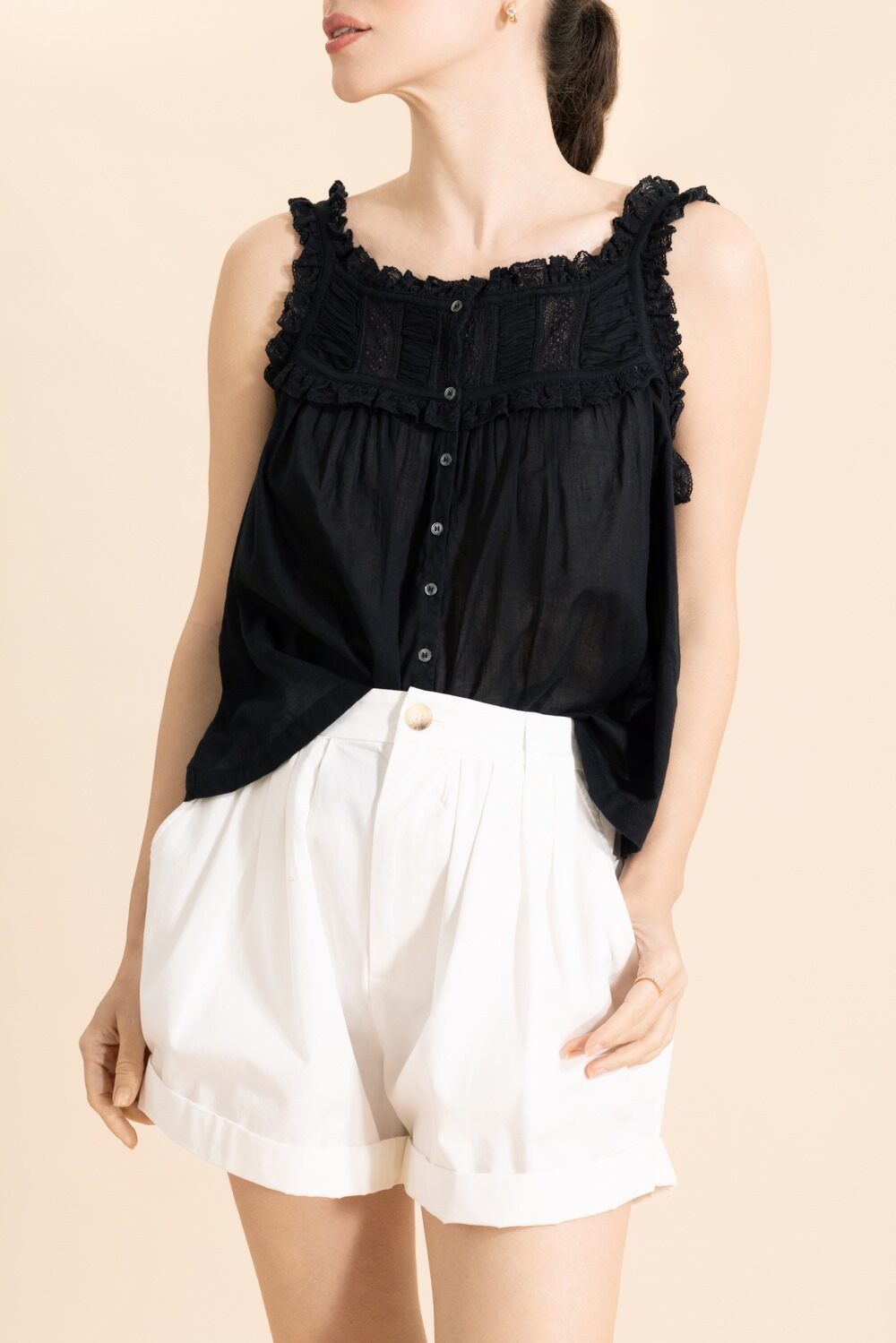 Fidella Top-BLACK-XS-CLOTHINGTOPBLOUSE-DOEN