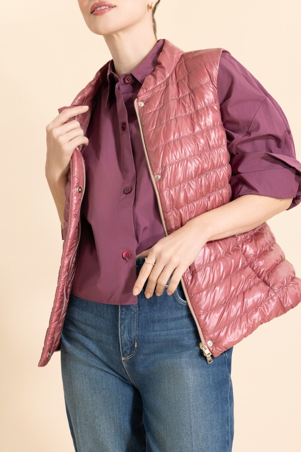 Giulia Vest - Raspberry-PINK-38-CLOTHINGJACKETVESTS-HERNO