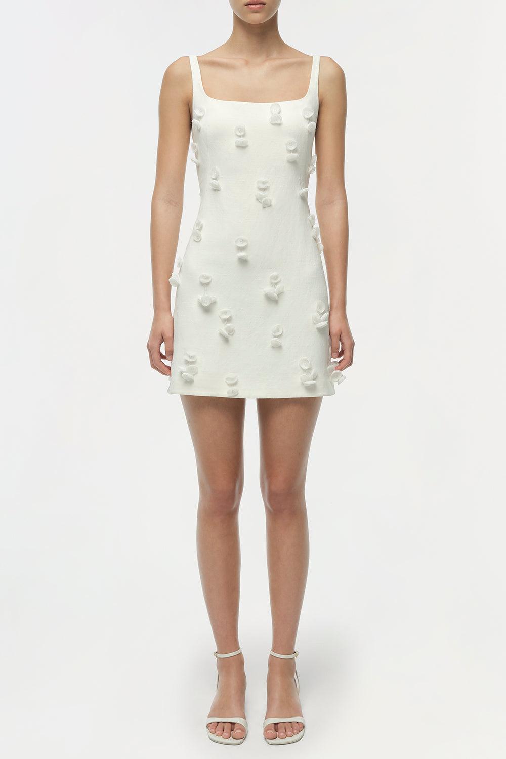 Cailinn Dress - White-WHITE-2-CLOTHINGDRESSCASUAL-SIMKHAI