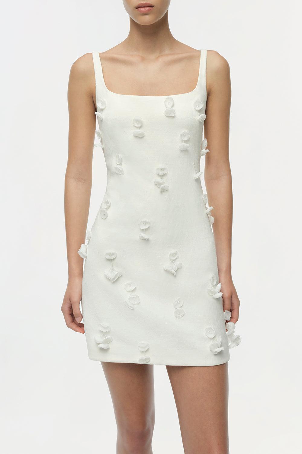 Cailinn Dress - White-WHITE-2-CLOTHINGDRESSCASUAL-SIMKHAI