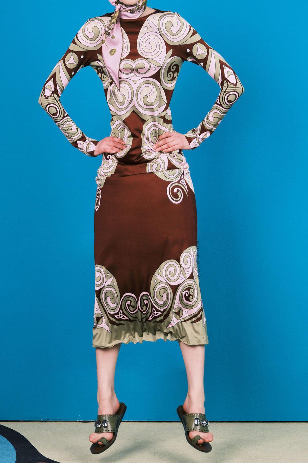  Super Swing Dress-GREEN-XS-CLOTHINGDRESSEVENING-LA DOUBLEJ 