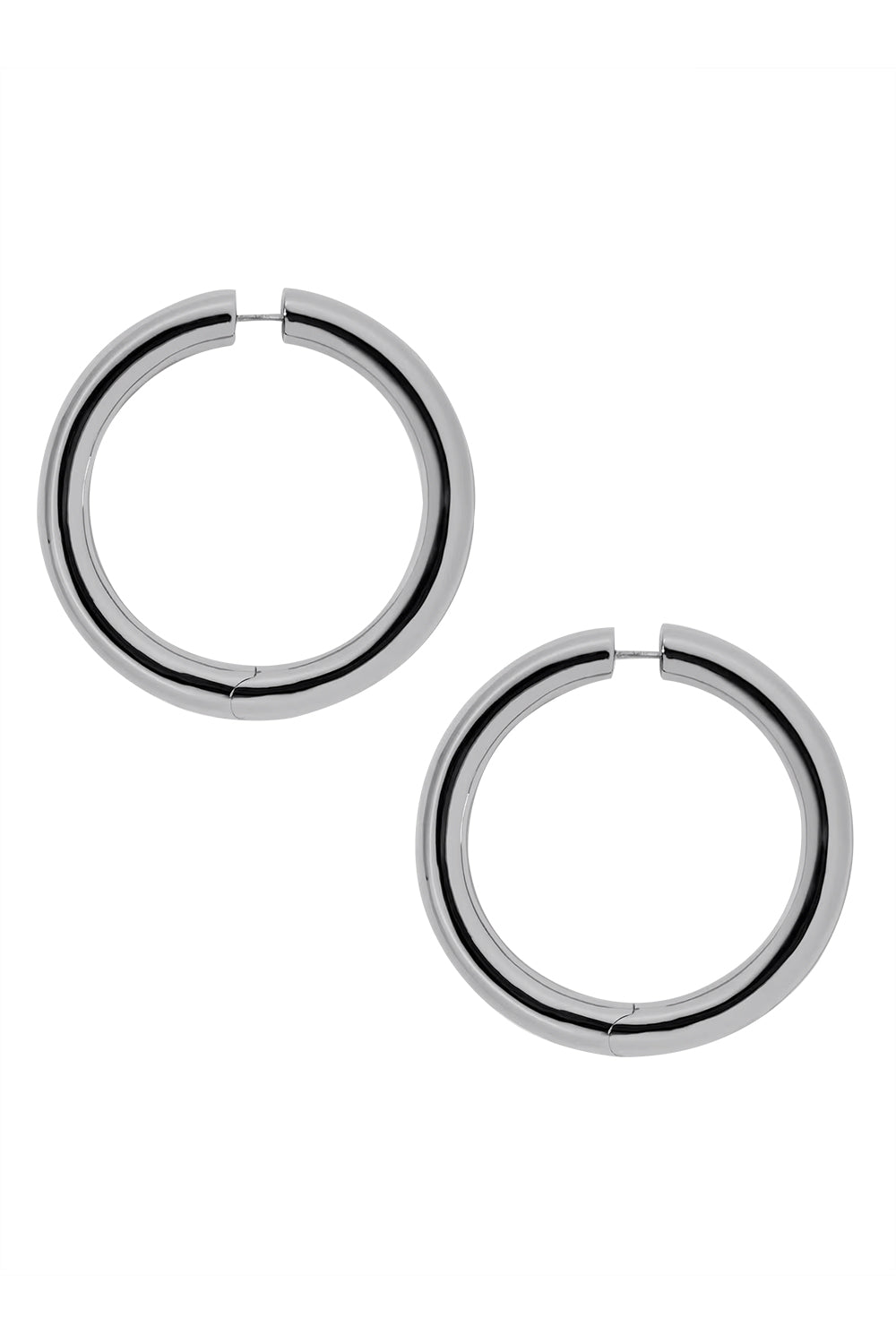 Baby Samira Hinged Hoop Earrings - Silver - 1.5in-SILVER-JEWELRYBOUTIQUEEARRING-JENNIFER FISHER