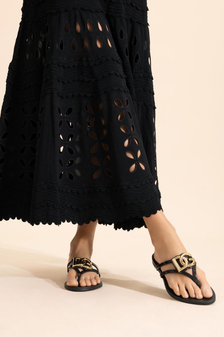 Rubber Thong Sandal - Black-BLACK-36-SHOESANDAL-DOLCE & GABBANA