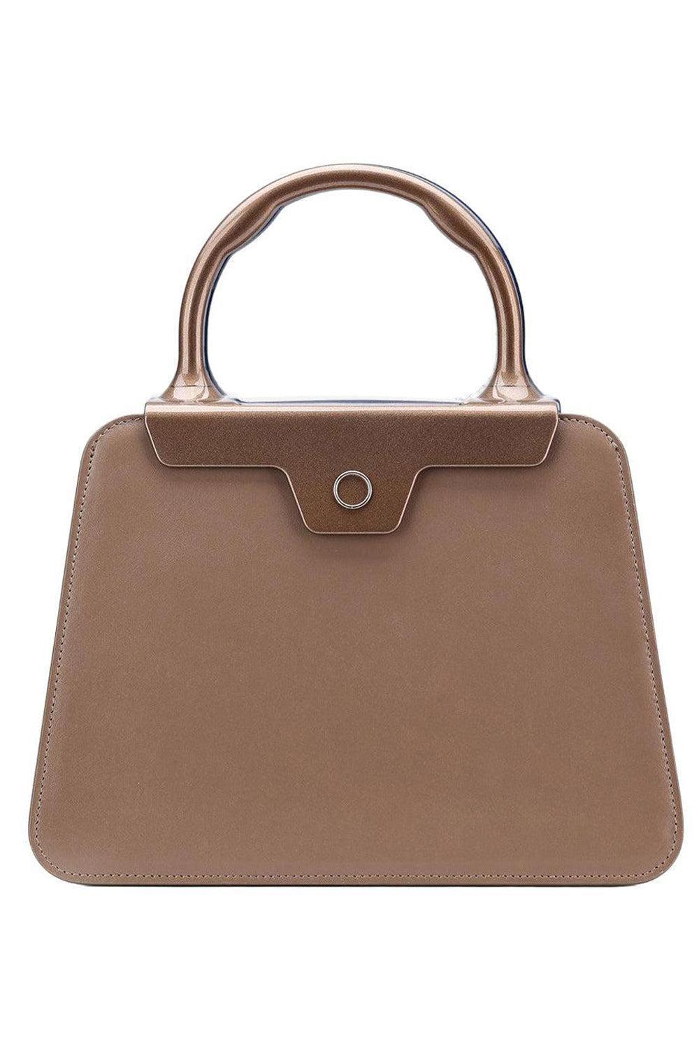  Andie Top Handle Bag - Taupe-TAUPE-HANDBAGTOP HANDLE-JEFFREY LEVINSON 