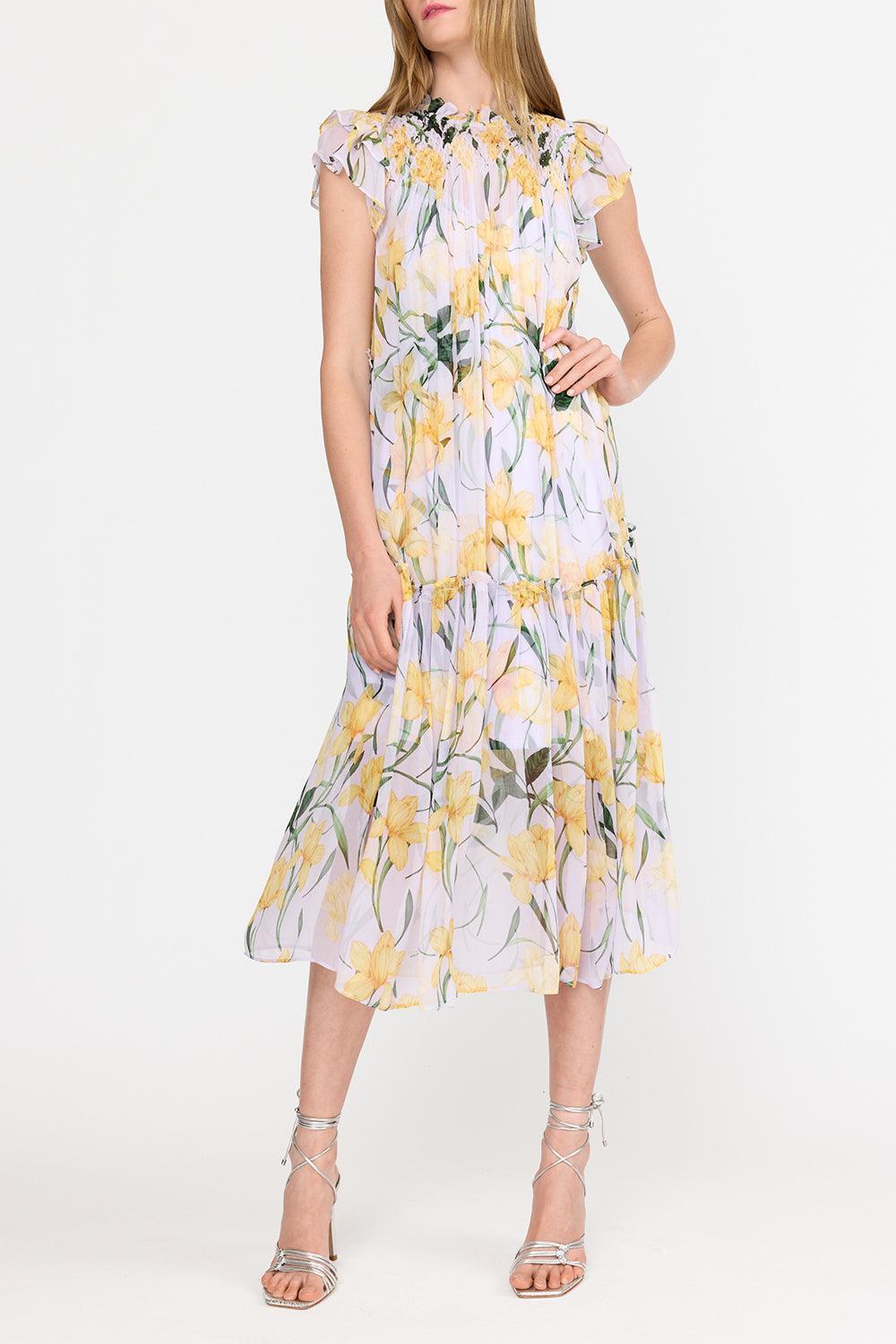 Vera Dress - Lilac Florette-LILCFLRT-XS-CLOTHINGDRESSCASUAL-CHRISTY LYNN