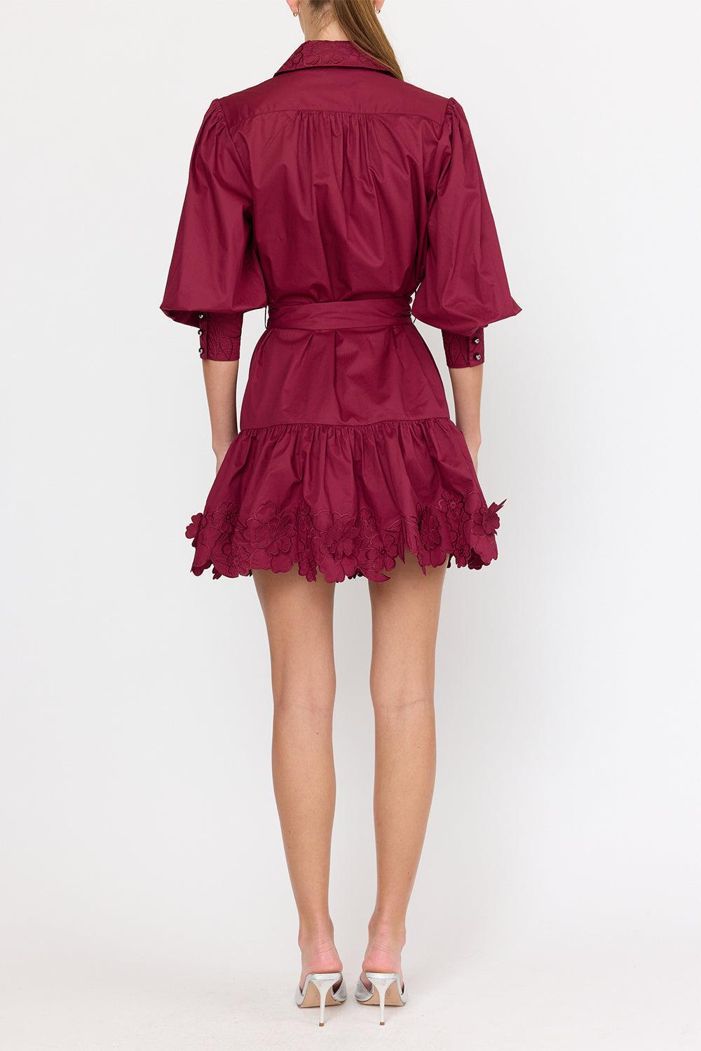Norie Dress-MAROON-XS-CLOTHINGDRESSCASUAL-CHRISTY LYNN