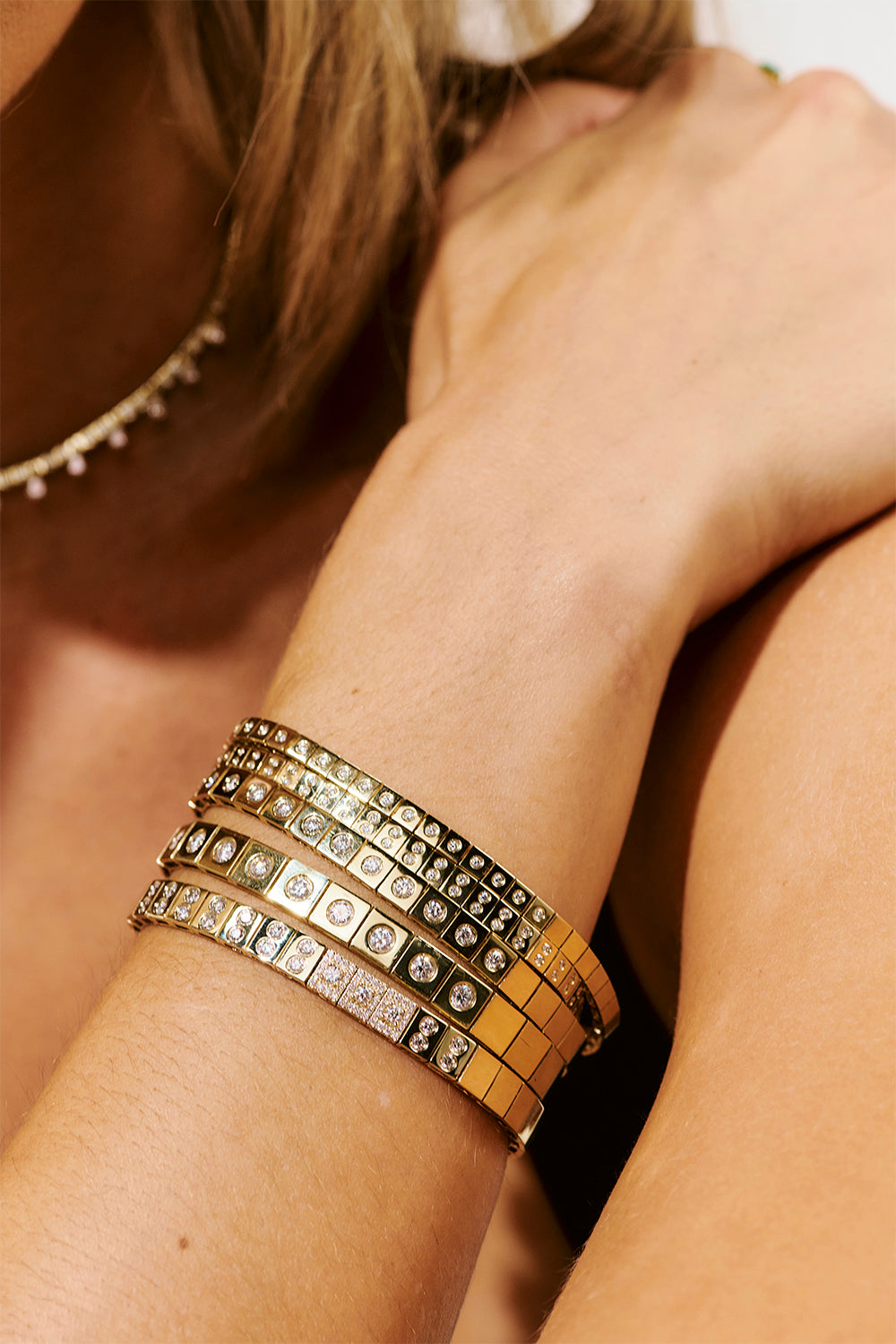 Diamond Leggo Mini Tennis Bracelet