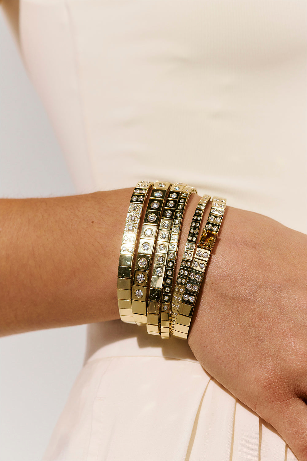 Diamond Leggo Mini Tennis Bracelet
