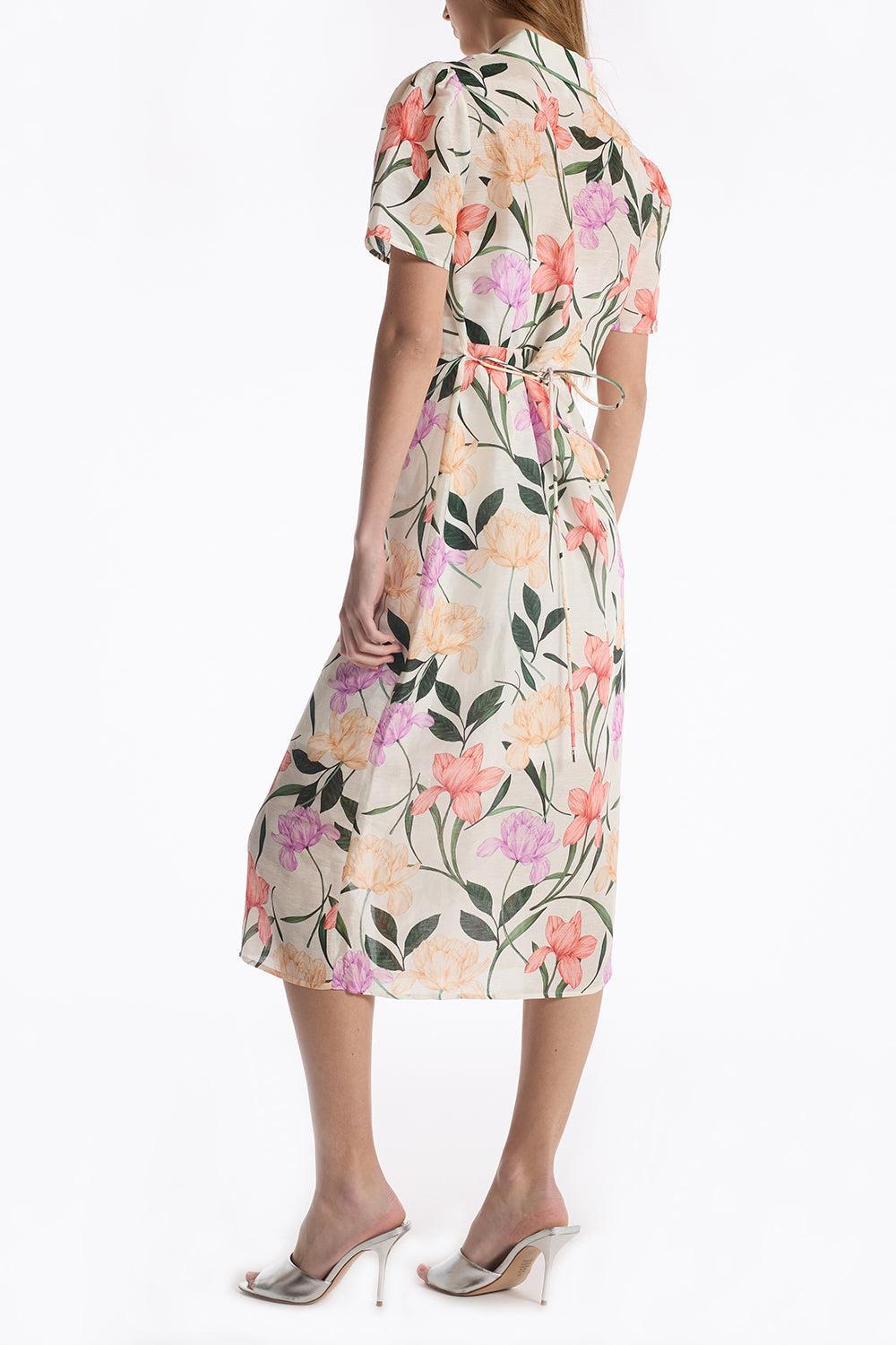 Cecile Dress - Jardin Ivory-CREAM-2-CLOTHINGDRESSCASUAL-CHRISTY LYNN