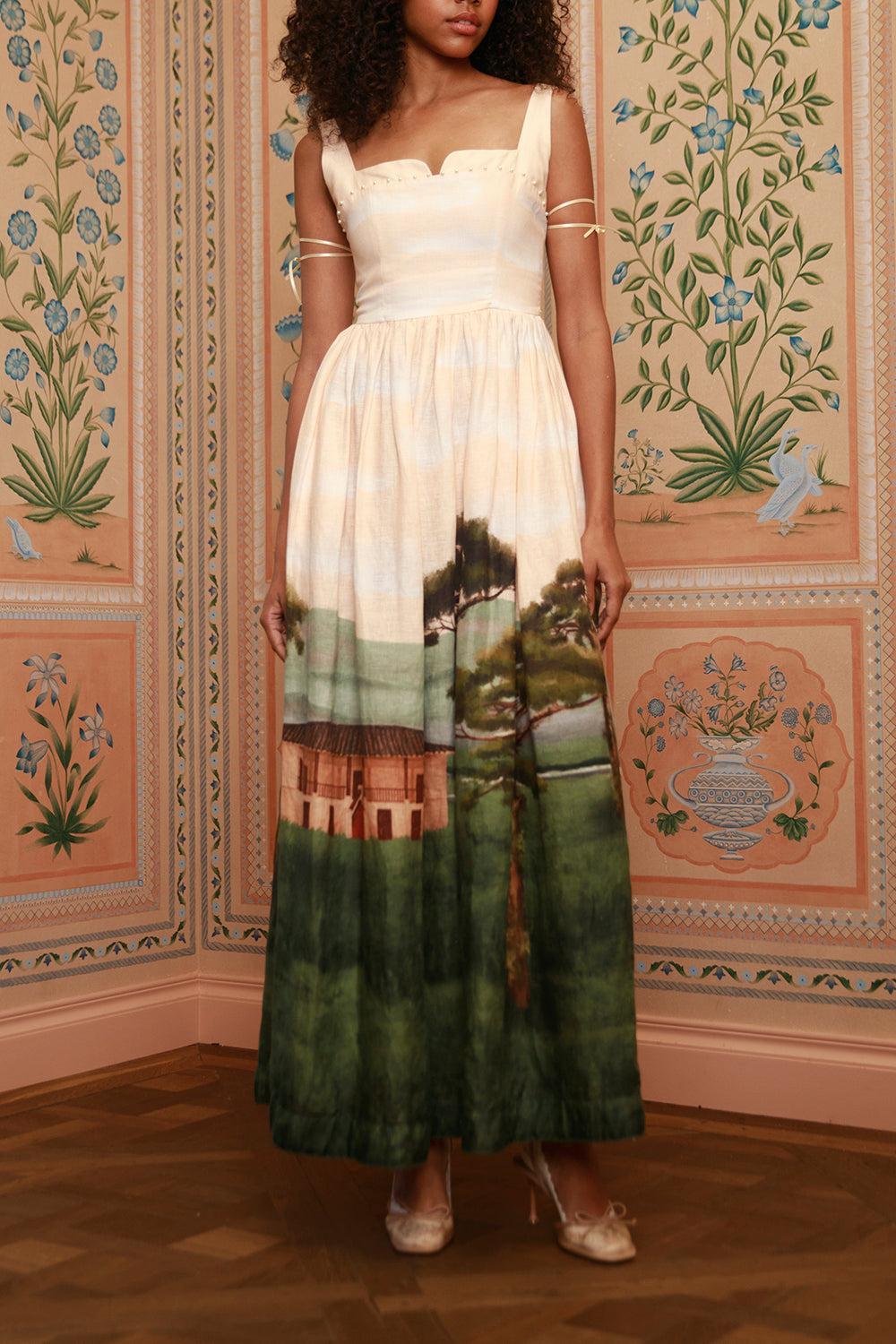 Jaspe Midi Dress-NOVELTY-S-CLOTHINGDRESSCASUAL-AGUA BY AGUA BENDITA