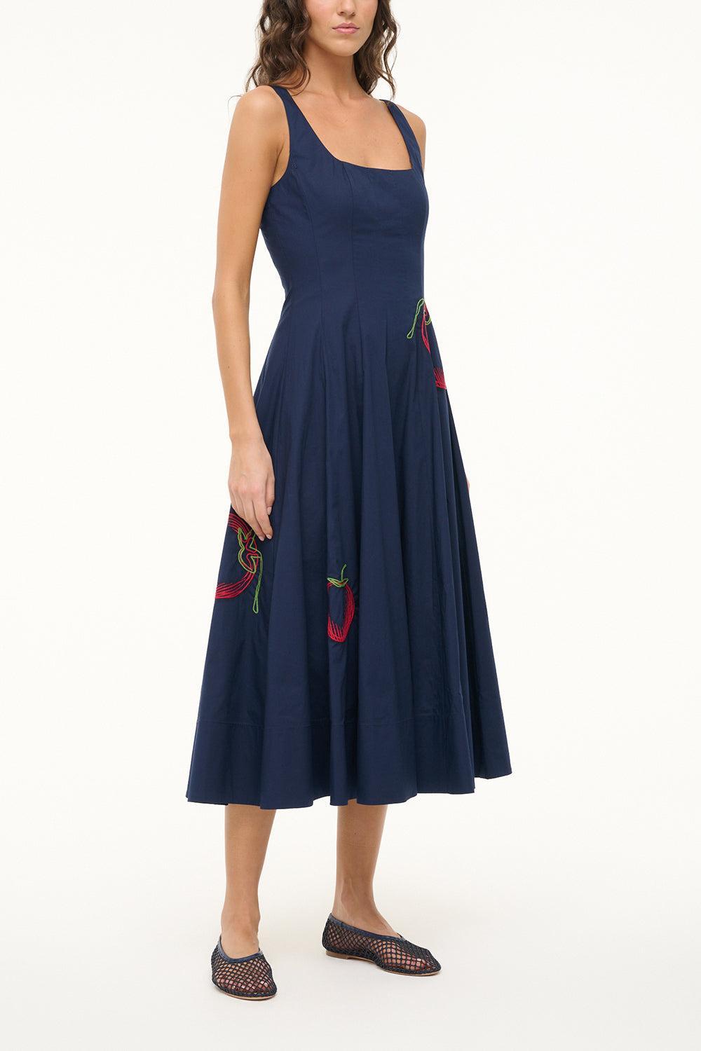 Wells Dress - Navy Roma