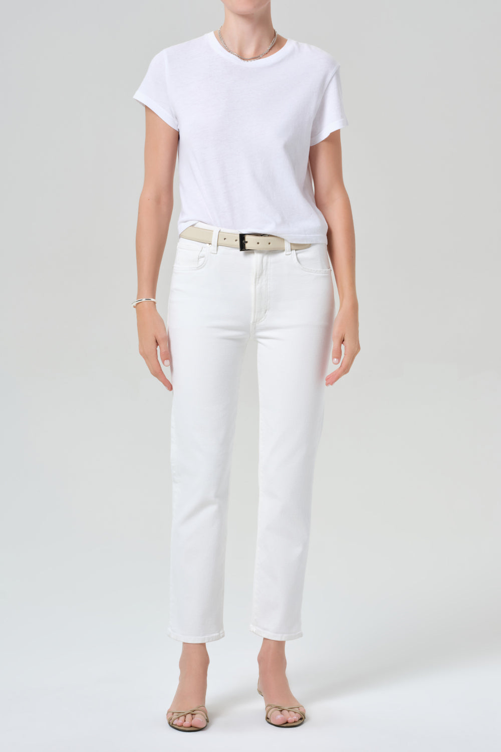 Caia Straight Pant - White