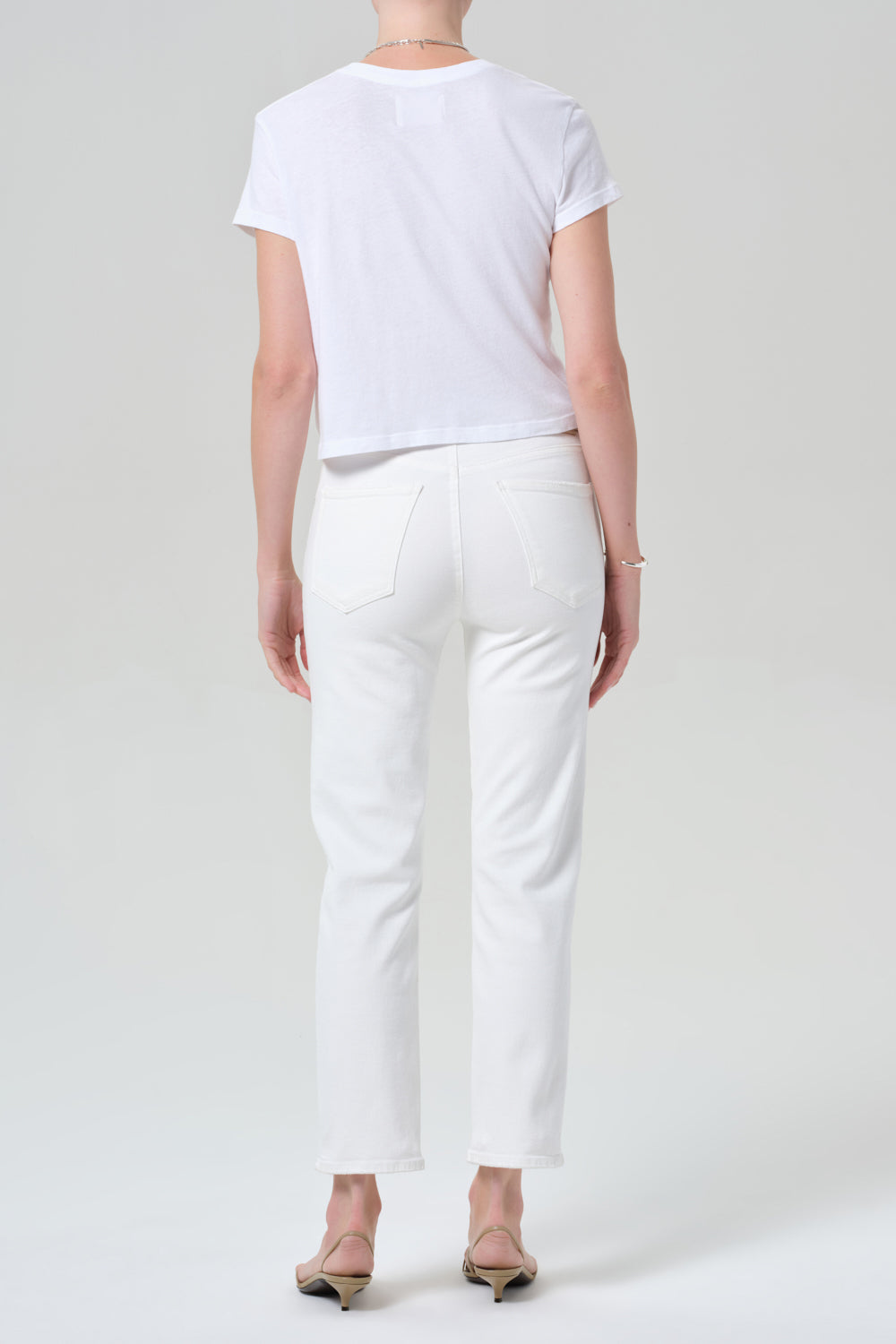 Caia Straight Pant - White