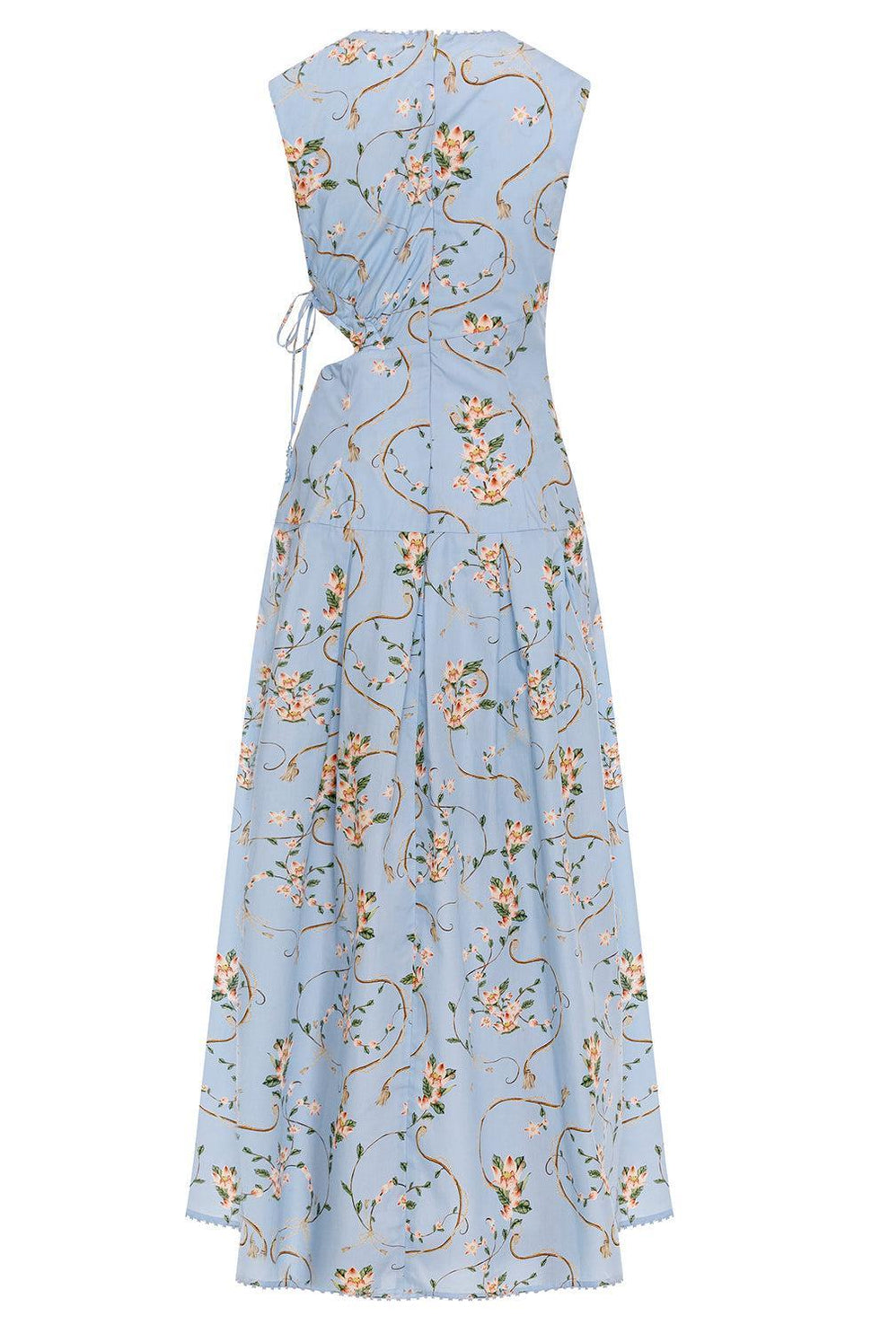 agua bendita dress blue Otoño Navegante Midi Dress M