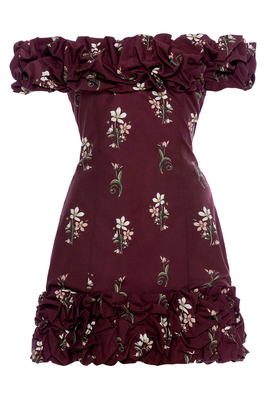 Jardin Mini Dress - Noche
