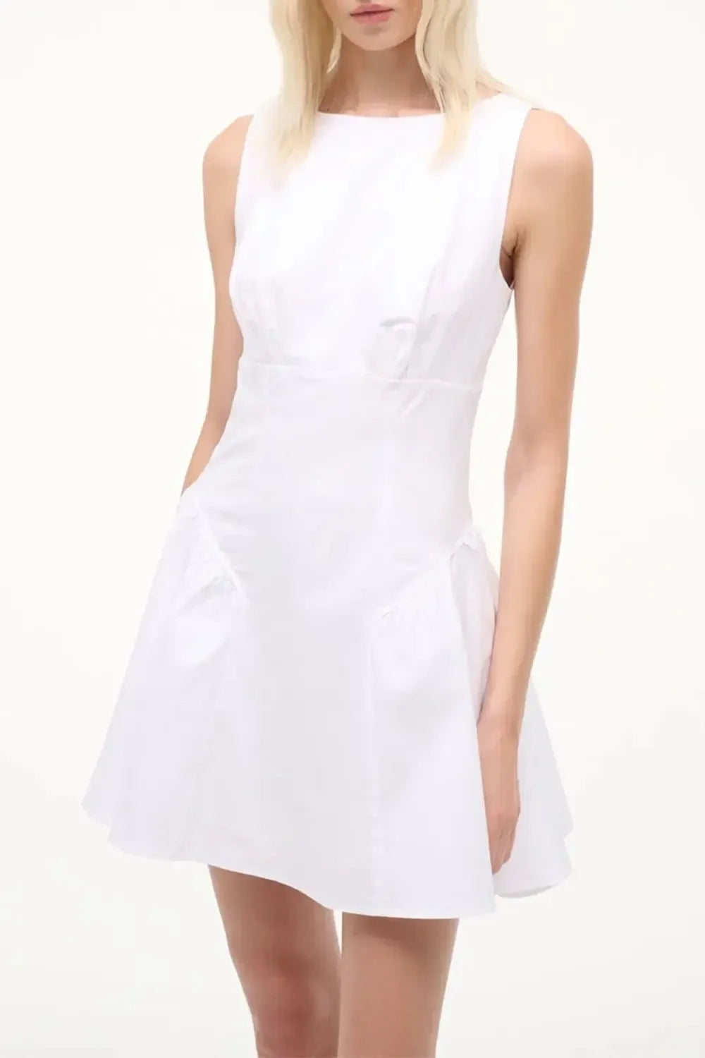 Gwen Mini Dress-WHITE-2-CLOTHINGDRESSCASUAL-STAUD