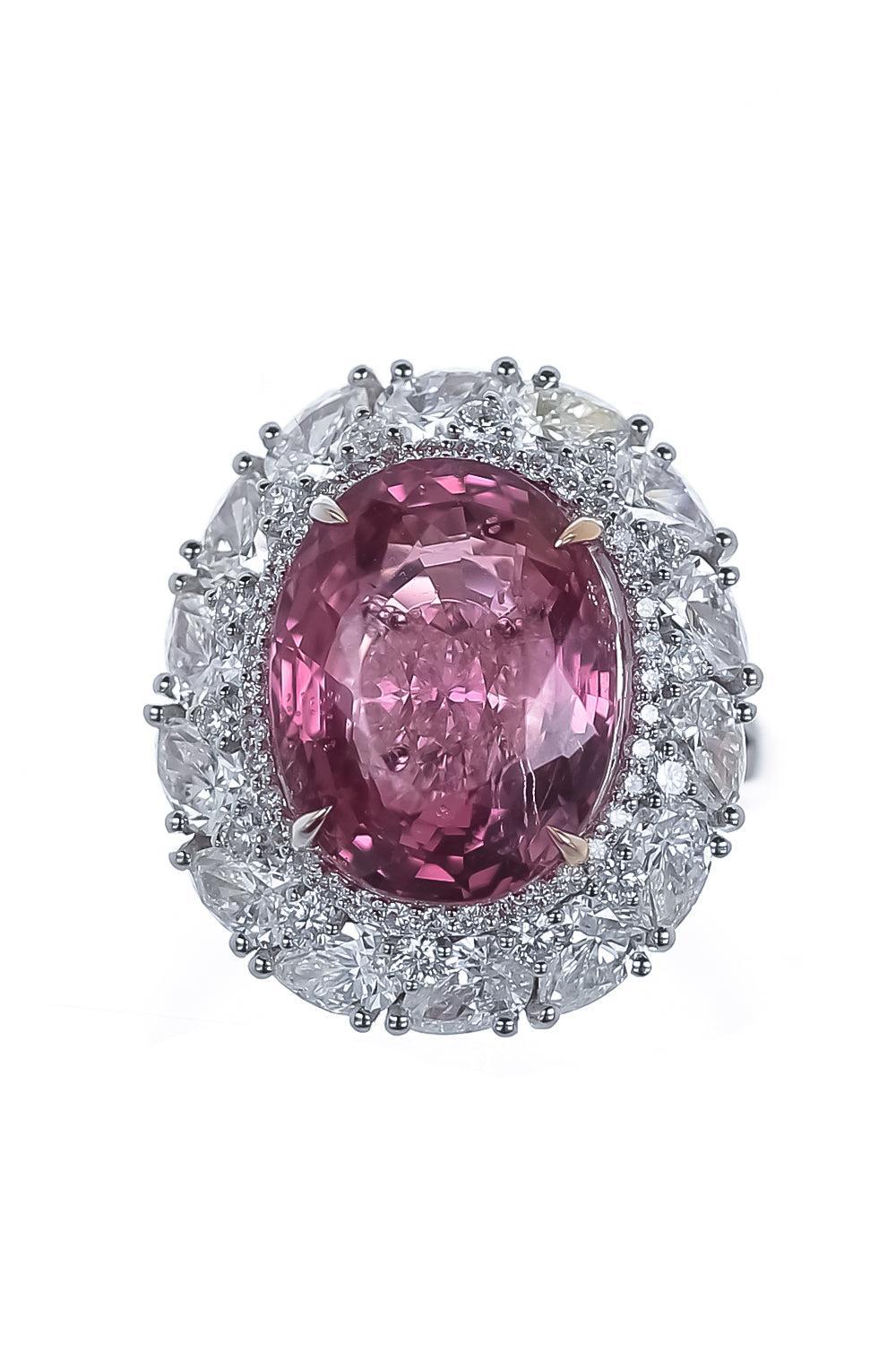 Spinel Diamond Ring-WHITE GOLD-6.5-JEWELRYFINE JEWELRING-ALEXANDER LAUT