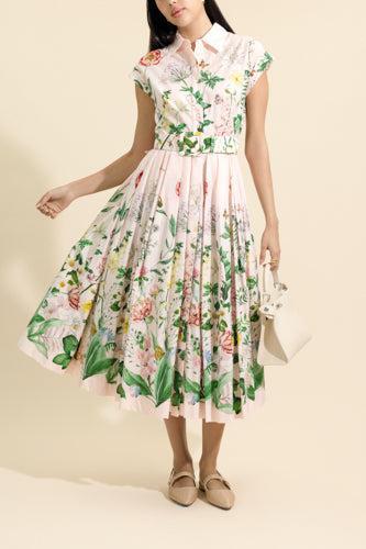 Octavia Dress - Bloomsfield Pink-WHITE-2-CLOTHINGDRESSCASUAL-CARA CARA