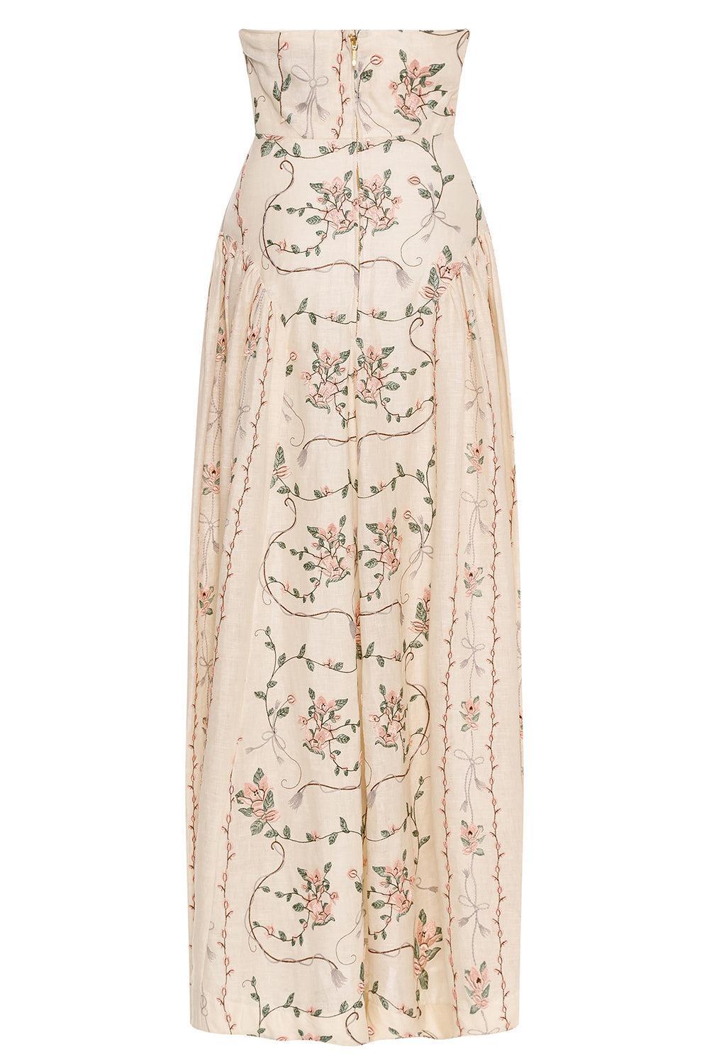 Balsa Navegante Midi Dress-CREAM-XS-CLOTHINGDRESSCASUAL-AGUA BY AGUA BENDITA