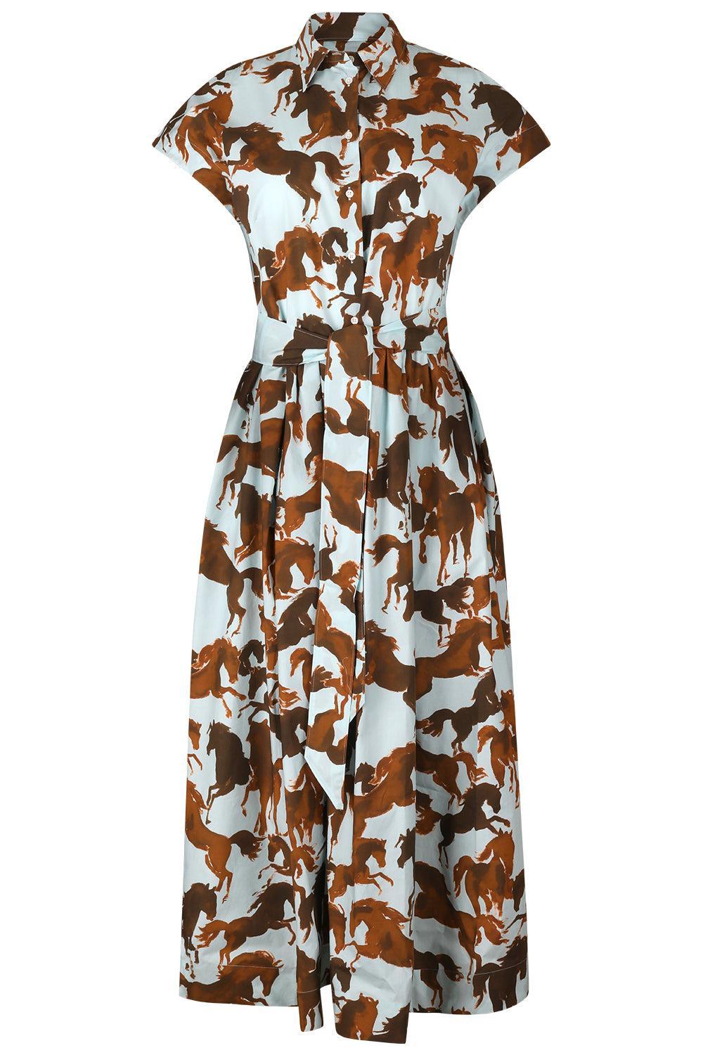 Edrina Dress-BRWN/SKY-38-CLOTHINGDRESSCASUAL-SARA ROKA