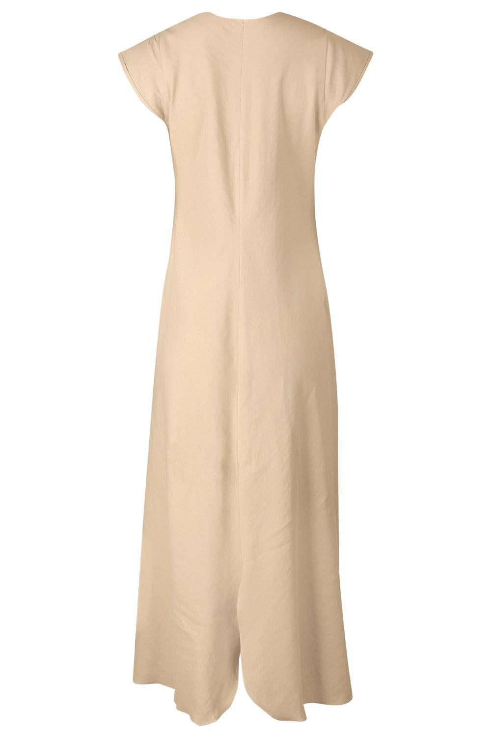 Doves Maxi Dress - Sand-BROWN-P-CLOTHINGDRESSCASUAL-PETER COHEN