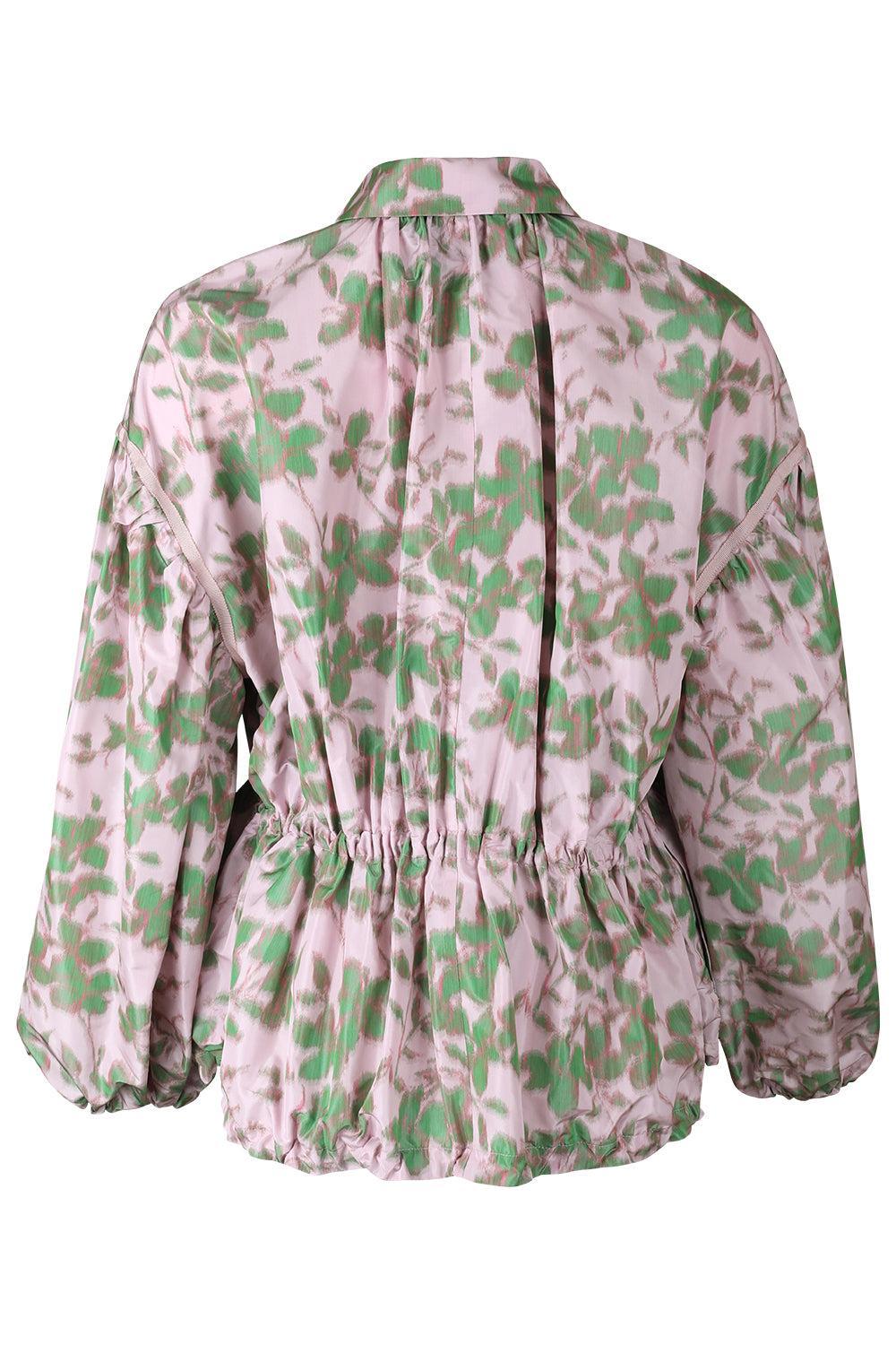 Floral Drawstring Coat-ROSEMULT-38-CLOTHINGJACKETCASUAL-GIAMBATTISTA VALLI